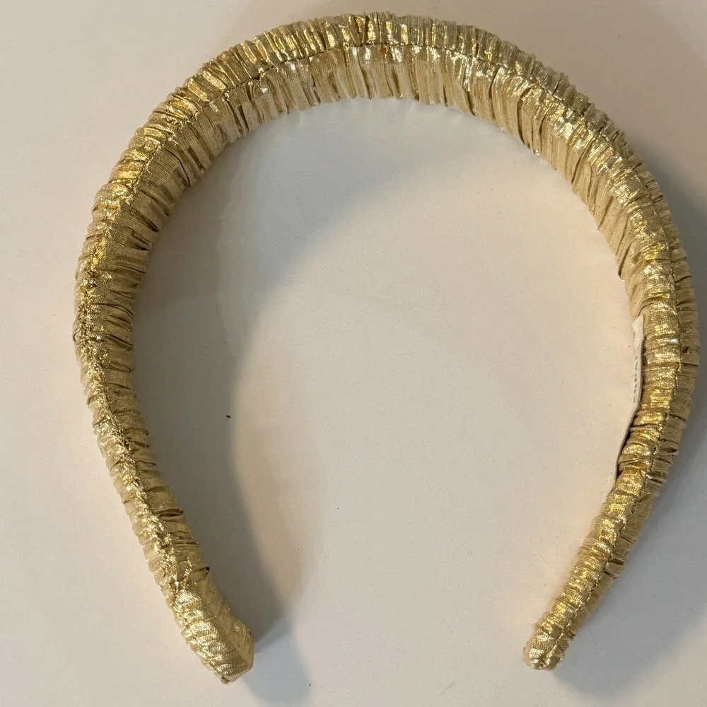 Loeffler Randall Gold Marina Puffy Headband